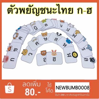 สื่อการสอน สื่อการสอนทำมือ ตัวพยัญชนะไทย 44 ตัว