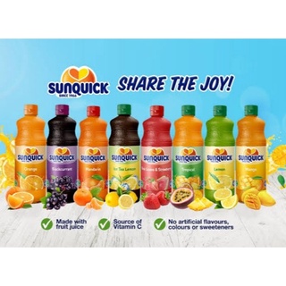 น้ำผลไม้ซันควิก Sunquick Fruit Juice Flavor 800ml