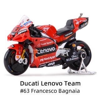 โมเดลรถจักรยานยนต์ Maisto 1:18 GP Racing Ducati Lenovo Team Die Cast Vehicles ของเล่นสะสม สําหรับเด็ก 2021