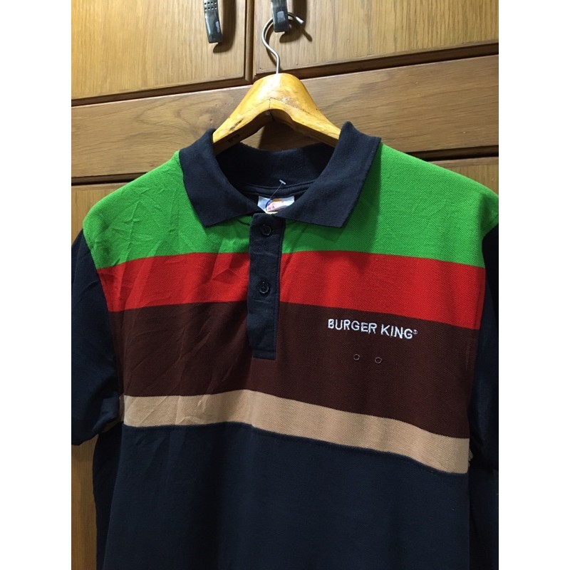 เสื้อโปโลมือสอง BURGER KING UNIFORM POLO SHIRT Size M มือ2
