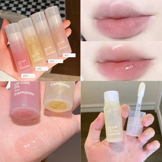 พร้อมส่ง!!Cappuvini ลิปบาล์ม ให้ความชุ่มชื้น ป้องกันการแตกร้าว ติดทนนาน กันน้ํา ไร้สี ลิปสติก ลิปเจล ซ่อมแซมริมฝีปาก ริ้วรอย ลิปบาล์ม