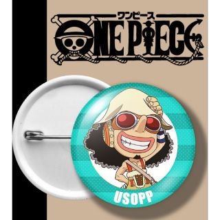 ONEPIECE BADGE เข็มกลัด วันพีช อูซป เขียว USOPP GREEN