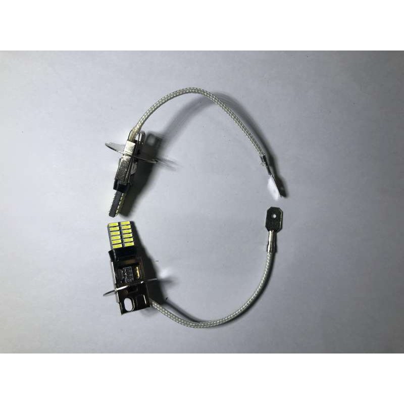 LED H3 ไฟตักหมอก หลอดไฟติดรถยนต์ LIGHT สีขาว 12V