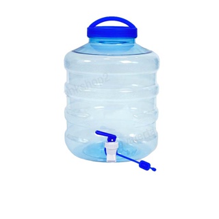 [Month2.2]Watertankshop ถังน้ำ ถังน้ำดื่ม PET ถังน้ำมีก๊อกพร้อมหูหิ้ว รุ่นธรรมดา ขนาด5ลิตร ลาย1X