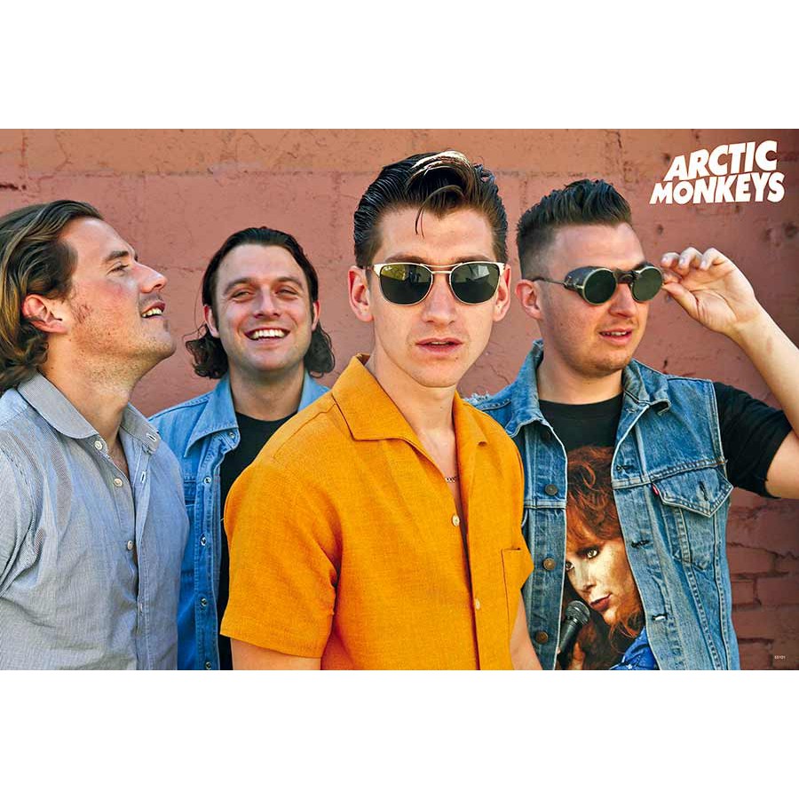 โปสเตอร์ รูปถ่าย วงร็อก วง ดนตรี อาร์กติกมังกีส์ Arctic Monkeys POSTER 24”x35” Inch English Indie Ro