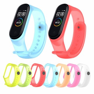 Transparent Silicone Waterproof Strap Band For Xiaomi Mi Band 3 MiBand 3 4 Waterproof Wristband
