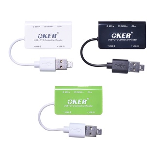 OKER USB CARD R/W TWO IN ONE CARD READER+HUB C-1505