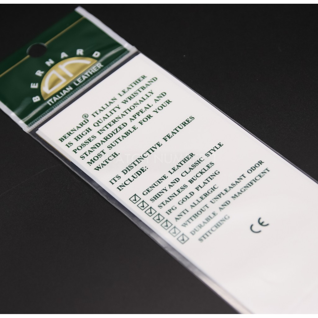 สายนาฬิกาหนังแท้ BERNARD + Spring Bar จากประเทศอีตาลี เย็บด้ายสี ล็อคแบบนาฬิกา Swiss แข็งแรง ทนทาน