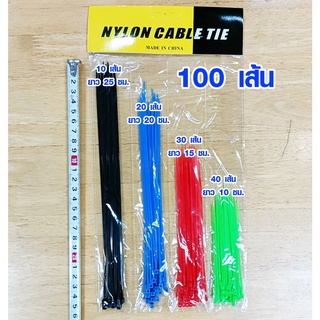 เคเบิ้ลไทร์ 100 เส้น สายรัดของ สายรัดท่อน้ำ สายรัดท่อ pvc สายรัดท่อเหล็ก สายรัดท่อแอร์ สายรัดท่อยาง สายรัด Cable Tie WH2