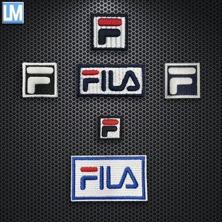 Fila Brand แผ่นแพทช์สติกเกอร์ ปักลาย สําหรับติดตกแต่งเสื้อผ้า