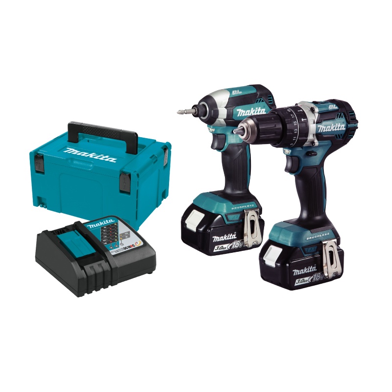 [คอมโบเซ็ต] MAKITA DLX2180J : สว่านกระแทกไร้สาย+ไขควงกระแทกไร้สาย 18V