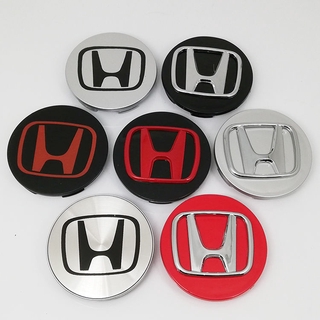 【พร้อมส่ง】ฝาครอบดุมล้อรถยนต์ ลายโลโก้สัญลักษณ์ คุณภาพสูง สําหรับ Honda Accord Honda Civic CRV XRV Odyssey Vezel FD Crusstour 4 ชิ้น * 69 มม.