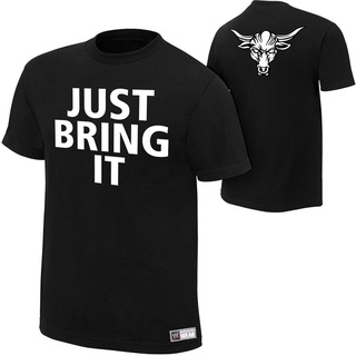 เสื้อยืด ผ้าฝ้าย พิมพ์ลาย WWE Genuine s The Brahma Bull นิ้ว สไตล์คลาสสิก สําหรับผู้ชาย GFDSF61EW27676