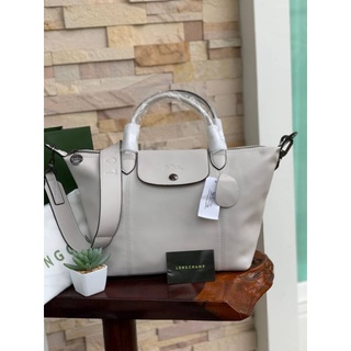 @2,890.-(Size S)🔥🔥BIG BONUS + EXTRA 7 % +📍(ส่งฟรี EMS)+📍(แถม Luggage Tag)🔥🔥💯Longchamp LE PLIAGE CUIR TOP HANDLE BAG S