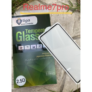 ฟิล์มกระจกกันรอย Realme7 pro ยี่ห้อ Liga(ลีก้า)