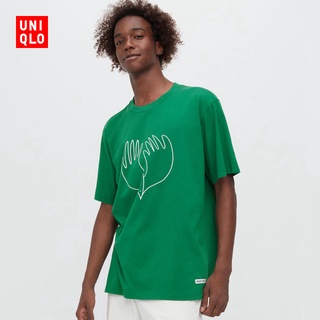 Uniqlo เสื้อยืดแขนสั้น พิมพ์ลาย Christophe Lemaire สําหรับผู้ชาย และผู้หญิง (UT) 457129S-5XL