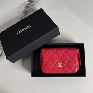 กระเป๋าสตางค์ CHANEL ZIPPY  MINI WALLET  CAVEAR 💛หนังแท้