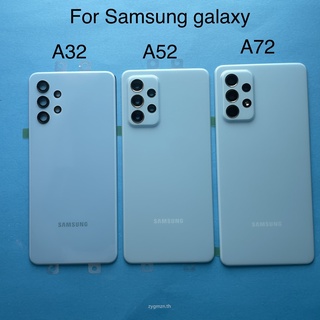 Original ฝาหลังแบตเตอรี่ด้านหลังประตูแผง SAMSUNG Galaxy A32 A325 A52 A525 A72 A725 พร้อมกล้องเปลี่ยน