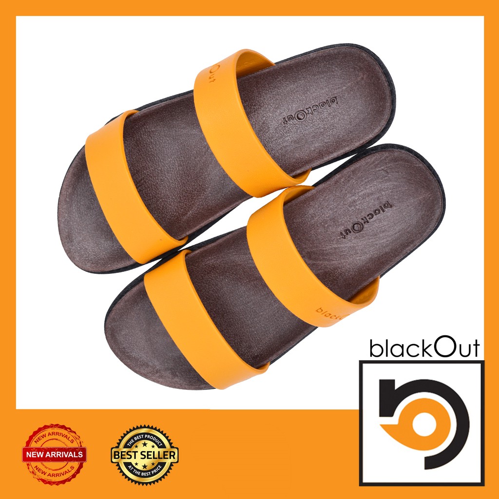 BlackOut Comfy W Slingback รองเท้าแตะ แตะสวม รองเท้ายางกันลื่น พื้นทอง