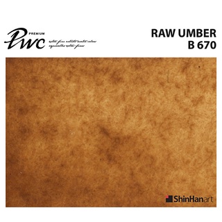 ShinHan PWC 670 B Raw Umber 15ml (S1214152-0670) / สีน้ำเกรด Premium Artist 15ml 670 แบรนด์ ShinHan ประเทศเทศเกาหลี