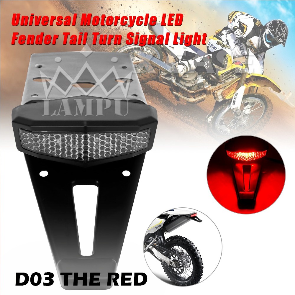 ไฟท้ายบังโคลนหลัง STOP LAMP และไฟเลี้ยว KAWASAKI KLX 150 DTRACER D03