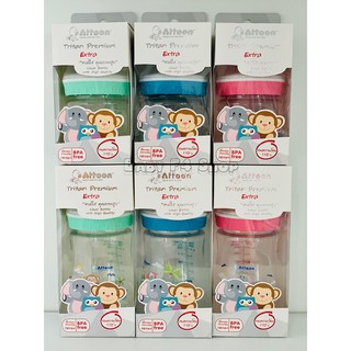 รุ่นใหม่ล่าสุด!! Attoon ขวดนม Tritan Extra Premium 5oz/8oz คอกว้าง ขวดใส คุณภาพสูง