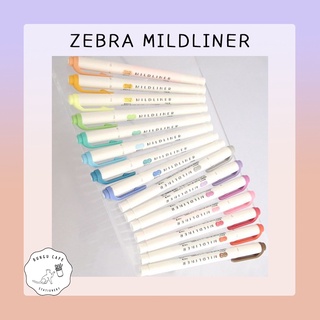 Mildliner ปากกาเน้นข้อความ แบบ 2 หัว ในด้ามเดียว // สีสุดละมุน จากแบรนด์ Zebra mildliner