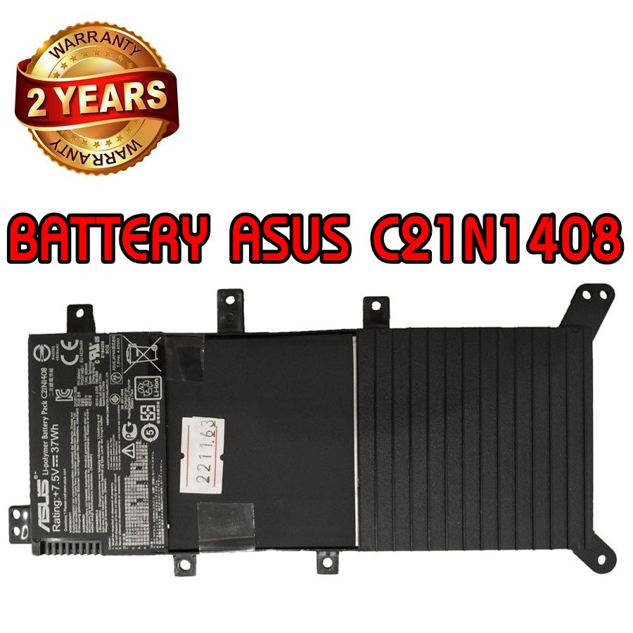 รับประกัน 2 ปี BATTERY ASUS C21N1408 แบตเตอรี่ เอซุส VivoBook 4000 V555L V555U Series แท้