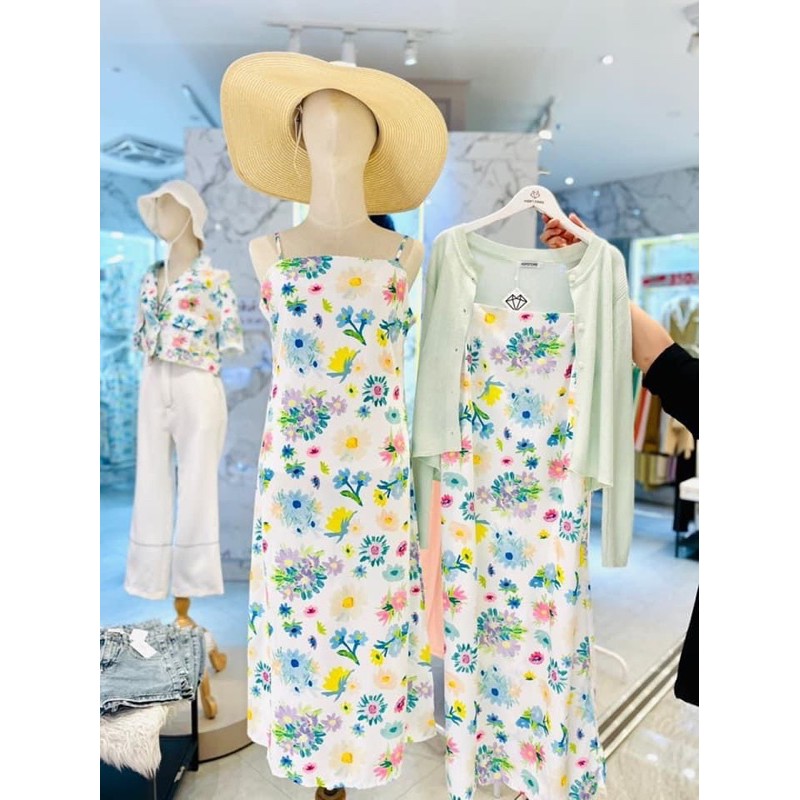 เดรสลายดอกไม้(hofstore)