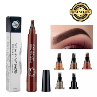 ดินสอเขียนคิ้ว หัวแปรง 4 แฉก กันน้ำ Eyebrow Pen Tint my 4 Tip Brow Waterproof Fork Tip Eyebrow Tattoo