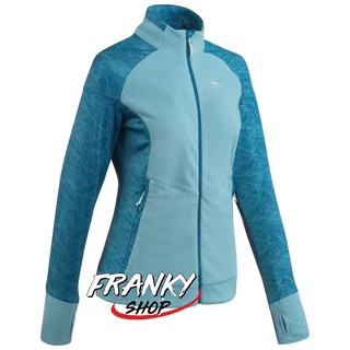 [พร้อมส่ง] เสื้อแจ็คเก็ตผ้าฟลีซผู้หญิงใส่เดินป่าบนภูเขา Womens Hiking Thin Fleece Jacket MH520