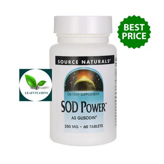 Source Naturals SOD Power 250 mg /60 Tablets