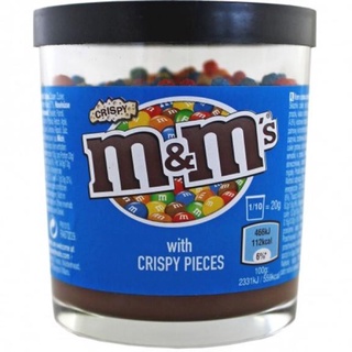 m&amp;m chocolate crispy spread น้ำหนัก 100 กรัม BBF 28/01/24