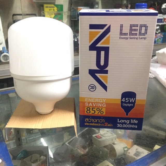 💡NPV * ตกไม่เเตก💡 หลอดไฟ LED (หลอดทรงกระบอก) 45 วัตต์ ยี่ห้อ NPV  🎗สว่างมาก+กินไฟน้อย🎗