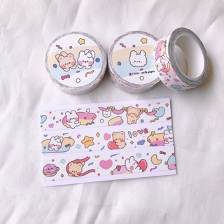 เทปลายการ์ตูน masking tape สายรุ้ง