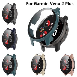 เคสกระจกนิรภัย PC ป้องกันหน้าจอ สําหรับ Garmin Venu 2 Plus Garmin Venu 2s forerunner 255 955