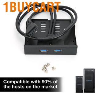 [1BUY]USB 3.0 Floppy Front Panel 3.5  flopy Bay 19 Pin to 2 Interface USB HUB