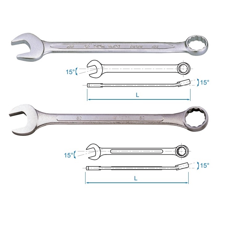 Kingtony ประแจแหวนข้างปากตาย KINGTONY  รุ่น 1066  แบ่งจำหน่าย ตั้งแต่ เบอร์ 25 ถึง เบอร์ 41