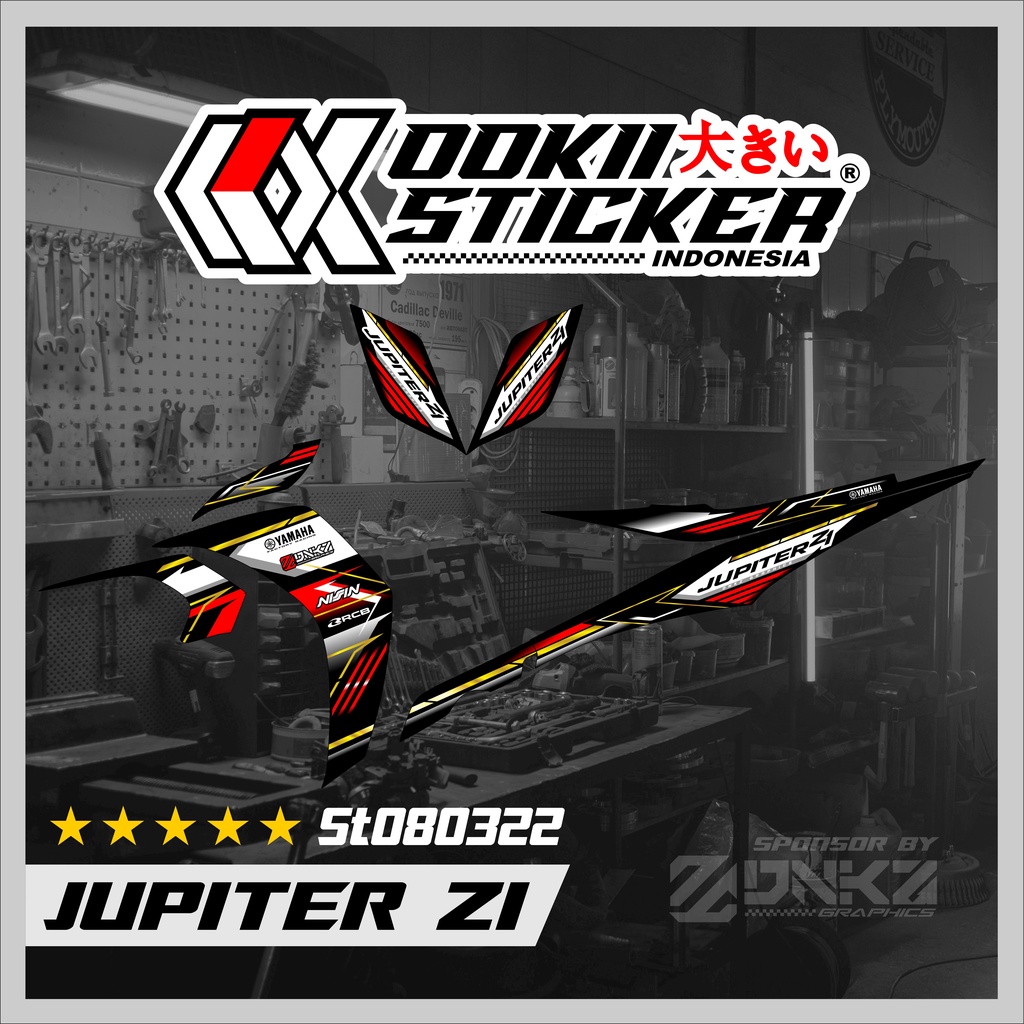 Jupiter Z1 Lagenda 115Z Jupiter RC Decal Striping Jupiter Z1 Premium Racing ST080322 โอกิ