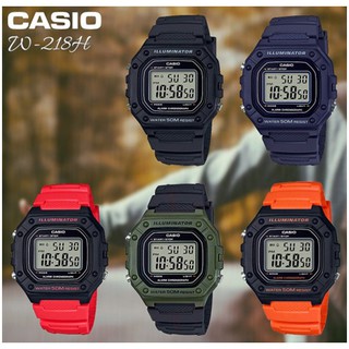 Casio Standard นาฬิกาข้อมือ สายเรซิ่น รุ่น W-218H
