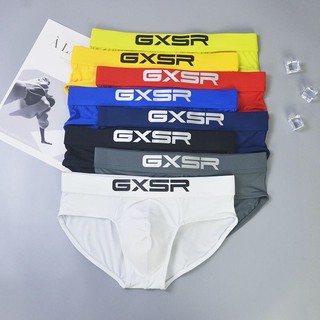 🔥พร้อมส่ง🔥กางเกงในชาย GXSR ทรงbrief ผ้าไนลอน