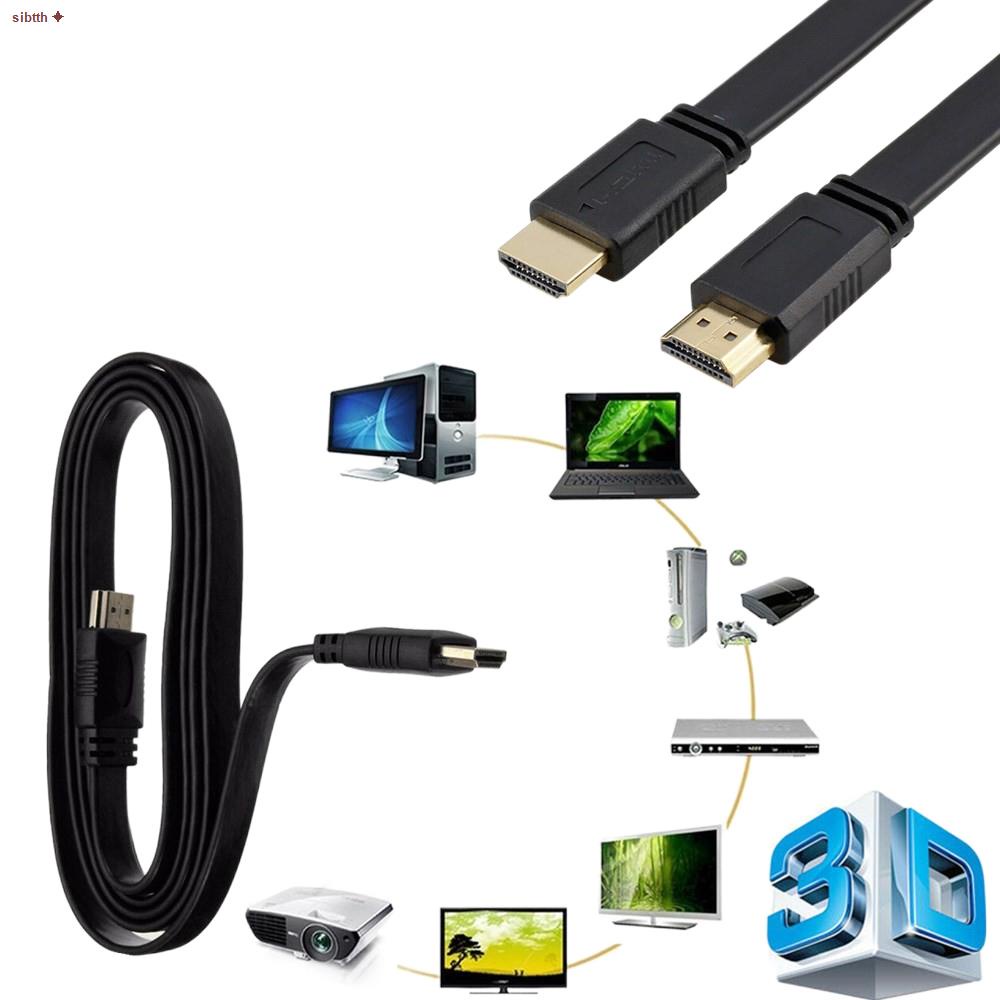 จุดประเทศไทย15m 3m 5m 10m 15m 20m Flat Hdmi Cable Adapter High Speed V14 Sibtthoshop2 Thaipick 3802