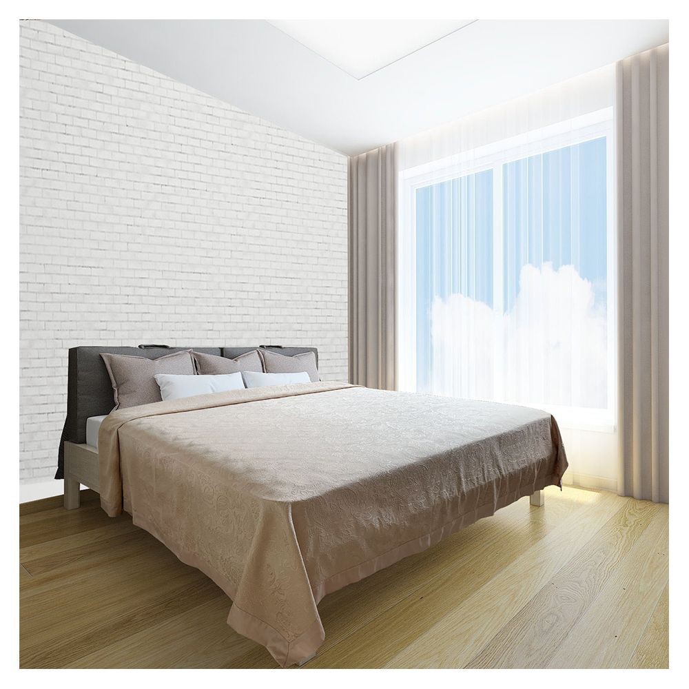 ผ้าคลุมเตียง ผ้าคลุมเตียง 6 ฟุต HOME LIVING STYLE PARIN สีทอง อุปกรณ์เสริมเครื่องนอน ห้องนอนและเครื่องนอน BED COVER HOME