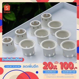 ถ้วยปลูกผักไฮโดรโปนิกส์ แพ็ค 100 ใบ (Hydroponics Net Pot) แบบใช้ร่วมกับฟองน้ำ