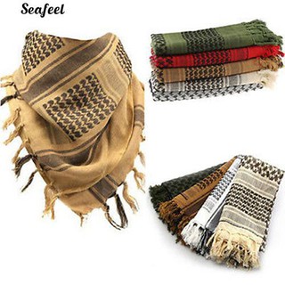 Unisex น้ำหนักเบาทหารกองทัพอาหรับยุทธวิธีกองทัพบก Shemagh KeffIyeh Scarf