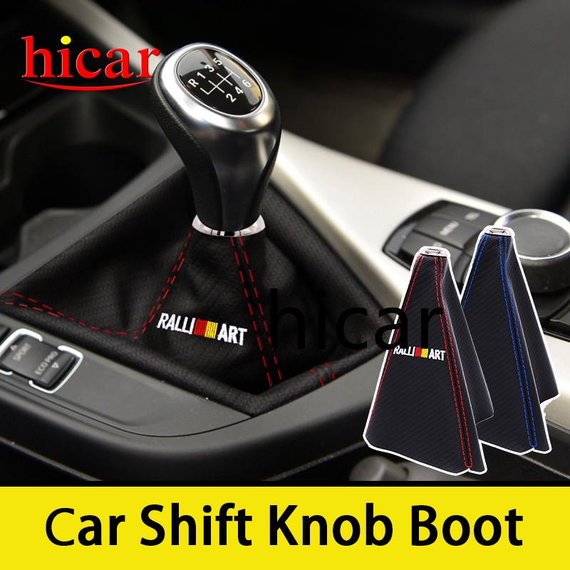 ฝาครอบเกียร์รถยนต์ สําหรับ รูปแบบคาร์บอนไฟเบอร์ 🔥[สินค้าแนะนำ] ขายดี ปลอกหุ้มหัวเกียร์รถยนต์ หนัง PU