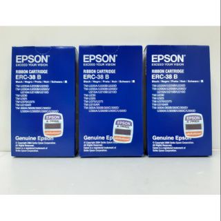 หมึก EPSON ERC-38Bสีดำ แพค 3 กล่อง  ของแท้