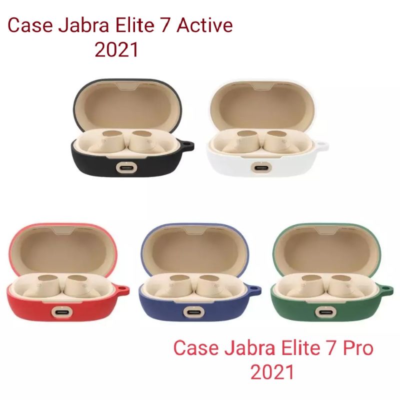 Jabra Elite 7 Active / 7 Pro เคสซิลิโคนป้องกัน + คาราบิเนอร์