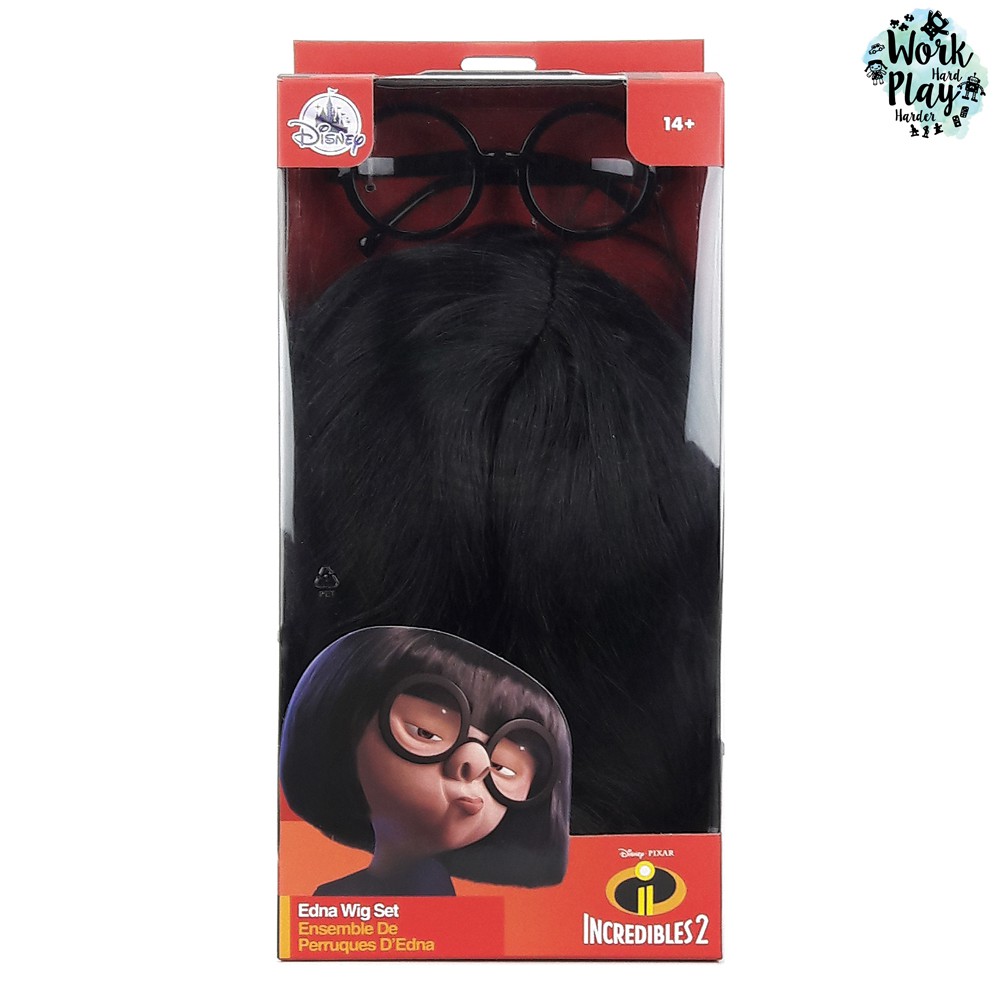 Incredibles 2 วิกผม พร้อมแว่นตา ในแบบ Edna Mode