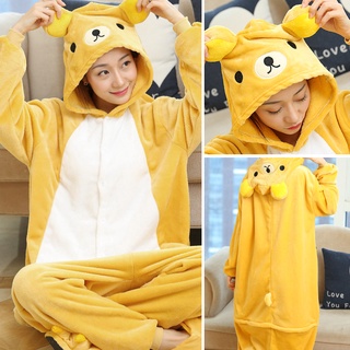 ชุดนอนผู้ใหญ่สัตว์คอสเพลย์ All in One หมีฤดูหนาว Homewear Unisex